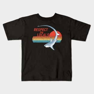 Thresher Shark Respect the Locals Kids T-Shirt